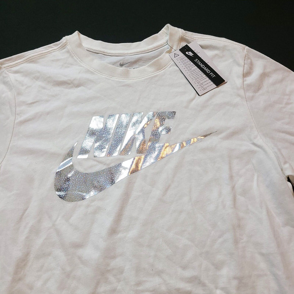 Nike Other - Nike Mens Sportswear Reflective T-Shirt Swosh White